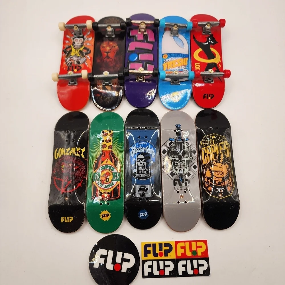 10 Tech Deck Lot Flip Stickers Mini Skateboards Fingerboards